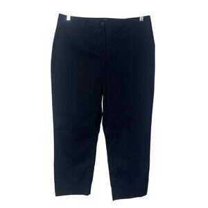 Talbots Slim Ankle Pants Womens Size 14 Black